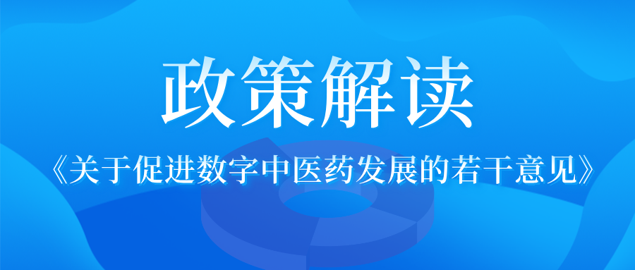 《关于促进数字中医药发展的若干意见》解读